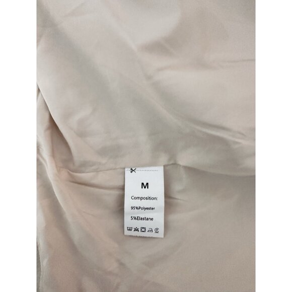 Womens Overcoats with Metal Buttons Double-Breasted Coat in Oatmeal Color Size M - Picture 7 of 8